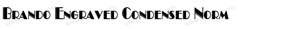 Brando Engraved Condensed Normal字体转换